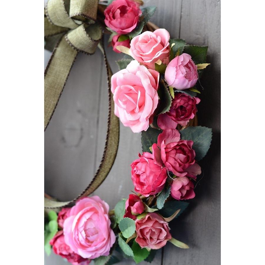 リース 玄関 花 母の日 ハンドメイド キット 造花 ローズガーデン