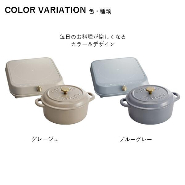 BRUNO（ブルーノ） 公式 IH クッキングヒーター 鋳物 ホーローポット