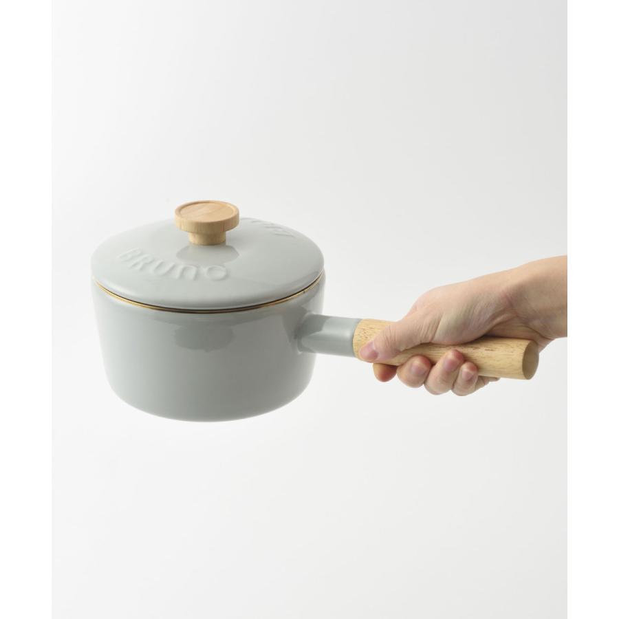 匿名配送】BRUNO LEDスティックライト シルバー、ホーロー両手鍋20cm