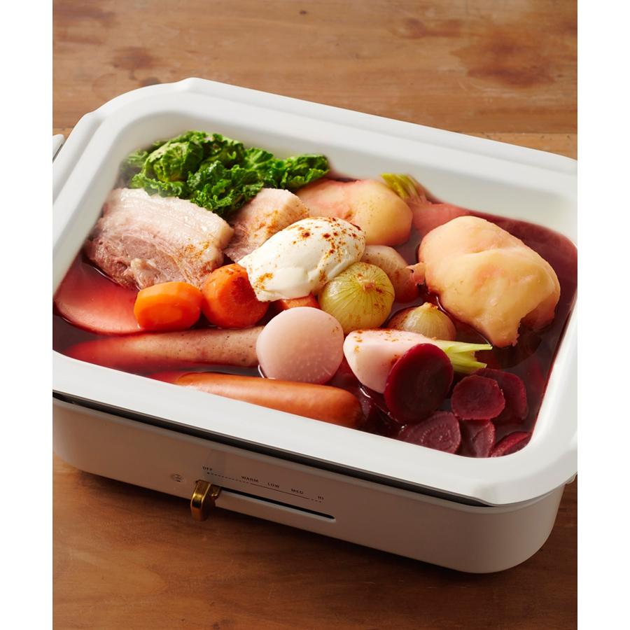 BRUNO コンパクトホットプレート セラミックコート鍋 スチーマー BRUNO（ブルーノ） コンパクトホットプレート セラミックコート鍋