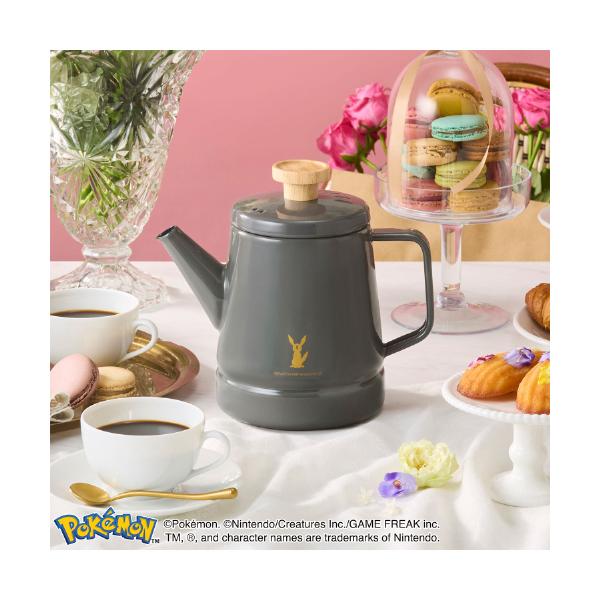 BRUNO（ブルーノ） ケトル ホーロー 1.6L ih対応 蓋つきステンレスマグ