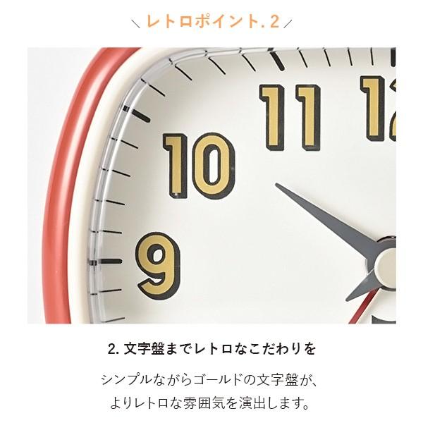 BRUNO（ブルーノ） 公式 レトロスクエアアラームクロック 置き時計