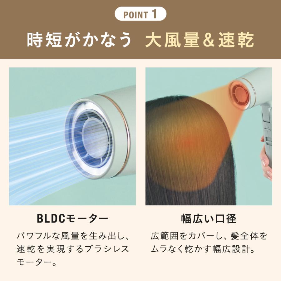 BRUNO（ブルーノ） 公式 コンパクトヘアドライヤー BOE146 ヘアケア