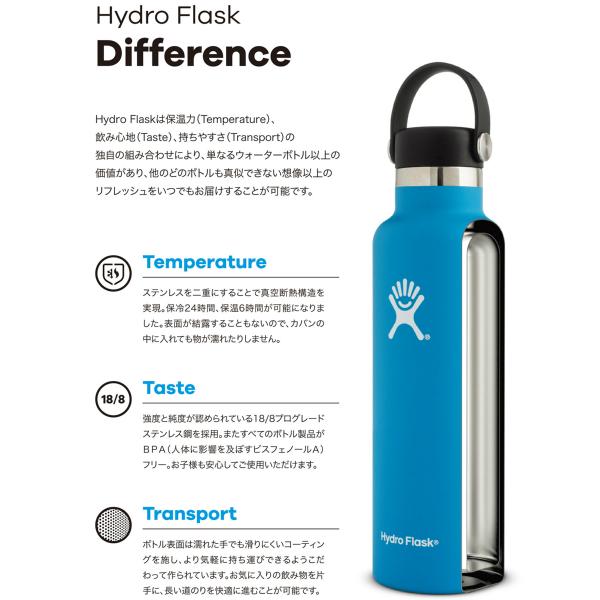 MILESTO×ハイドロフラスク ワイドマウスボトル12oz ミレスト ハイドロフラスク hydroflask HydroFlask 真空 断熱 耐熱 保冷 保温 ステンレス タンブラー｜bruno-official｜04