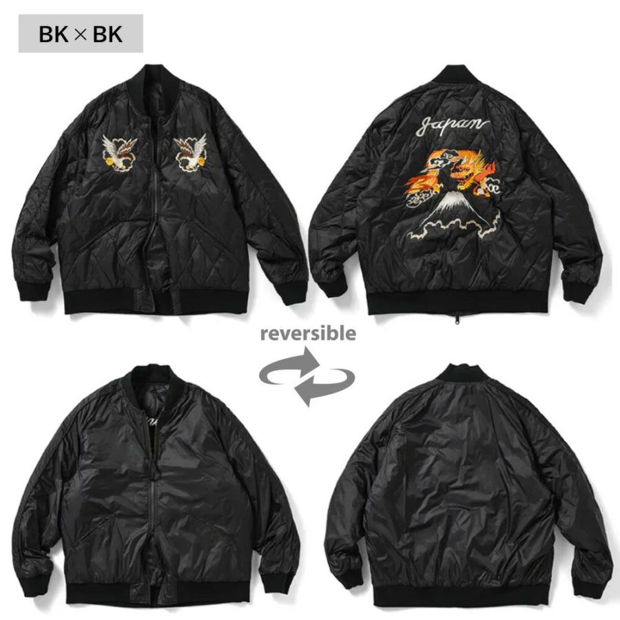 タイオン TAION スカジャン ダウン メンズ キルティングジャケット