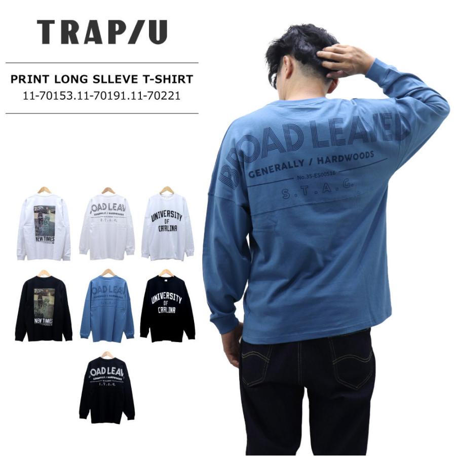 TRAP/U(トラップユー) MENS PRINT LONG SLLEVE T-SHIRT / メンズ プリント 長袖 Tシャツ 11-70153.11-70191.11-70221 ロンT｜bruno-regas