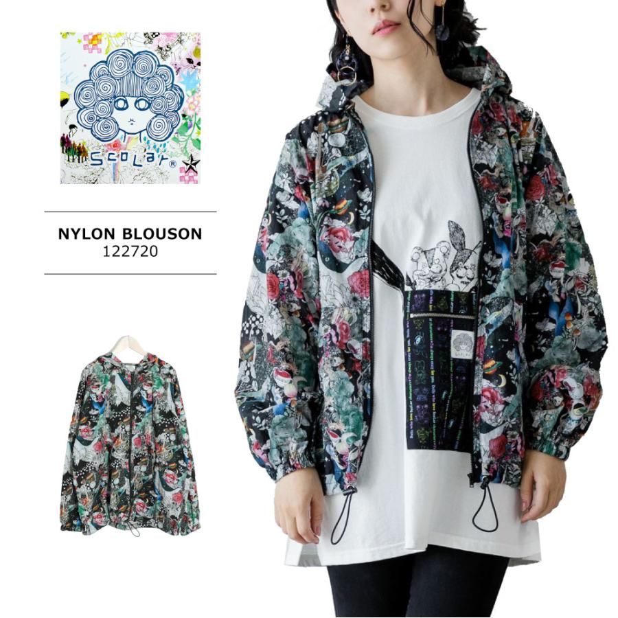 ScoLar ScoLar(スカラー) LADIES NYLON BLOUSON / レディース モチーフ 