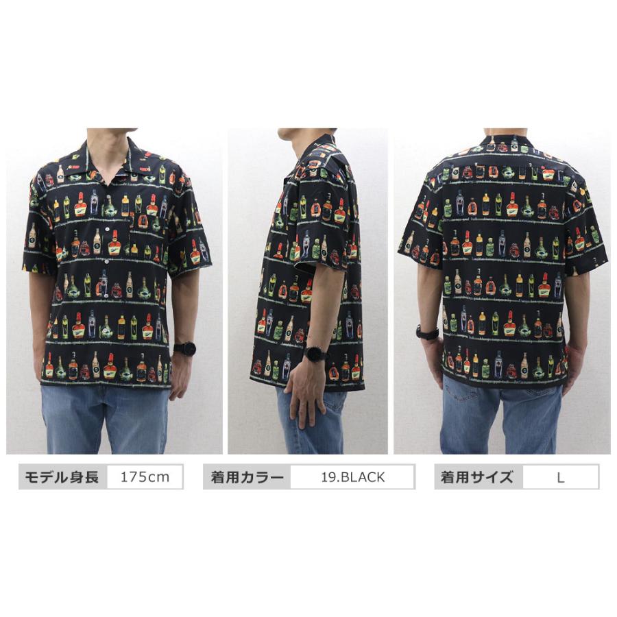 ciao(チャオ) MENS OPEN COLLAR SHIRT PRINT SHORT SLEEVE