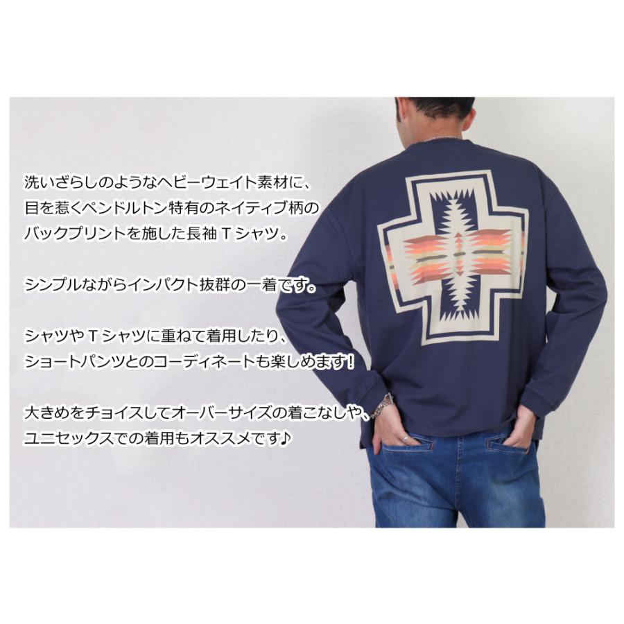 PENDLETON(ペンドルトン) MENS BACK PRINT L/S TEE / メンズ バックプリント 長袖Tシャツ 2475-9002｜bruno-regas｜07