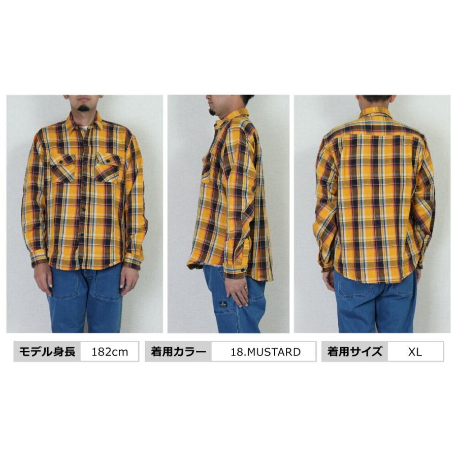 ネルシャツ メンズ 厚手 羽衣シャツ ALCARZA アルカーザ