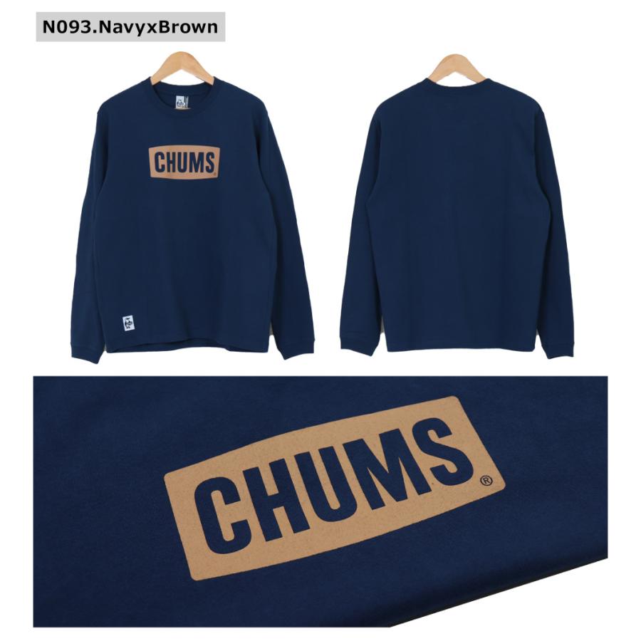 CHUMS(チャムス) MENS LOGO CREW TOP LONG SLEEVE TSHIRT / メンズ ロゴ クルー長袖Tシャツ ロンT CH01-1894｜bruno-regas｜04