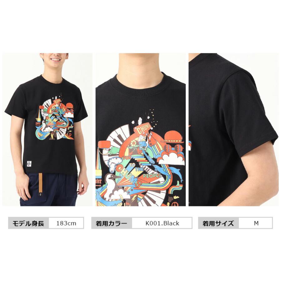 CHUMS チャムス tシャツ メンズ チャムスレインボーアイランドT CHUMS チャムス tシャツ メンズ チャムスレインボーアイランドT