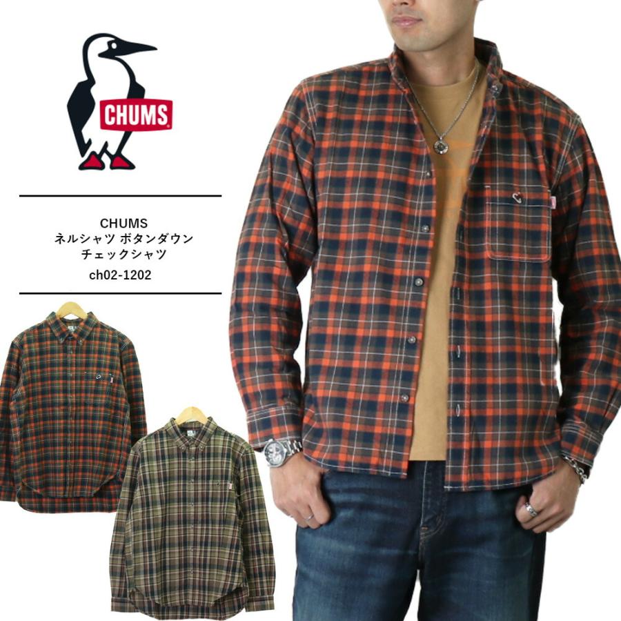 CHUMS（チャムス） シャツ メンズ 新作 ネルシャツ チェックシャツ