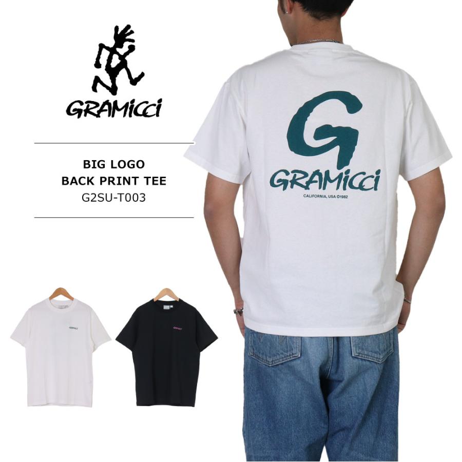 GRAMICCI(グラミチ) MENS BIG LOGO BACK PRINT TEE / メンズ ビッグ バックロゴプリント 半袖 Tシャツ G2SU-T003｜bruno-regas