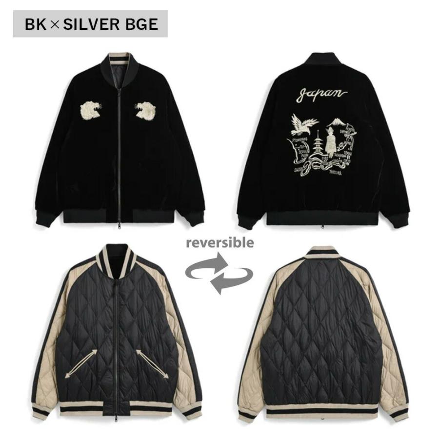 タイオン TAION スカジャン ダウンジャケット メンズ 冬 キルティング