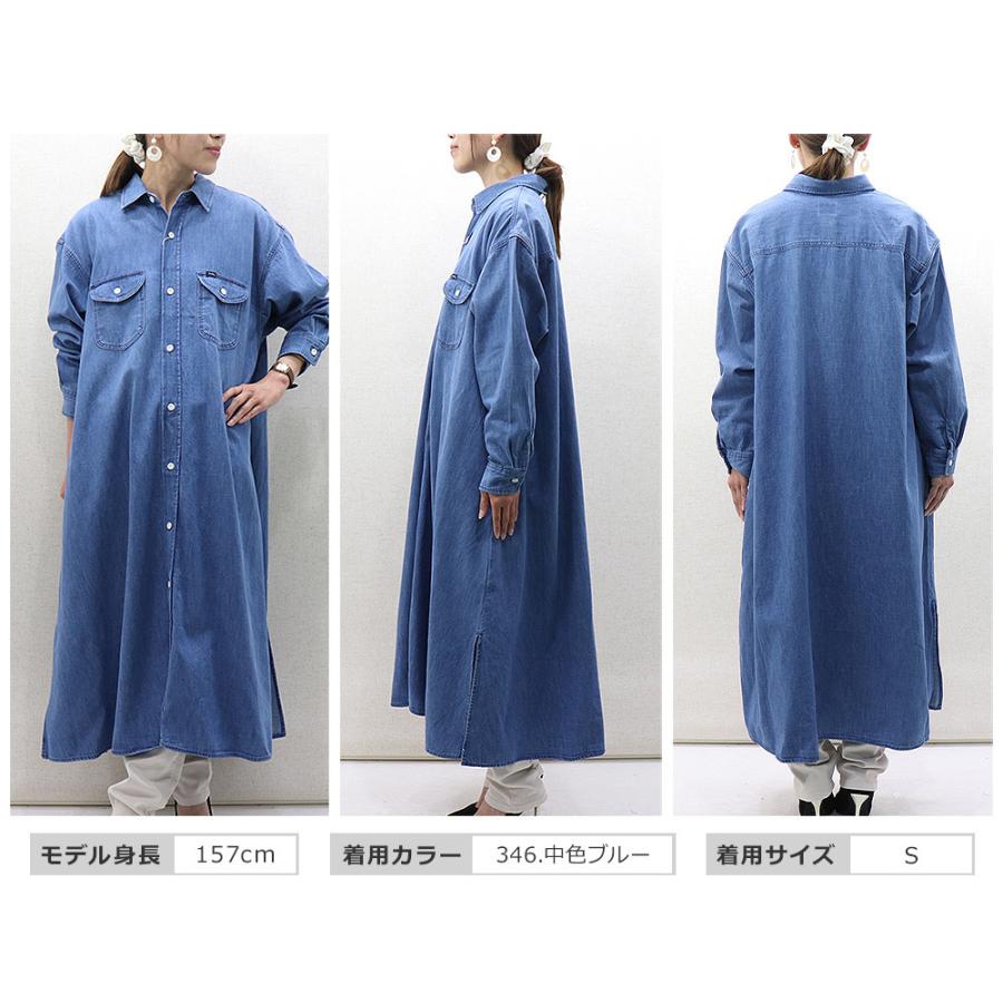 Lee Lee(リー) LADIES DENIM LONG SHIRT ONE PIECE / レディース Lee Lee(リー) LADIES DENIM LONG SHIRT ONE PIECE / レディース