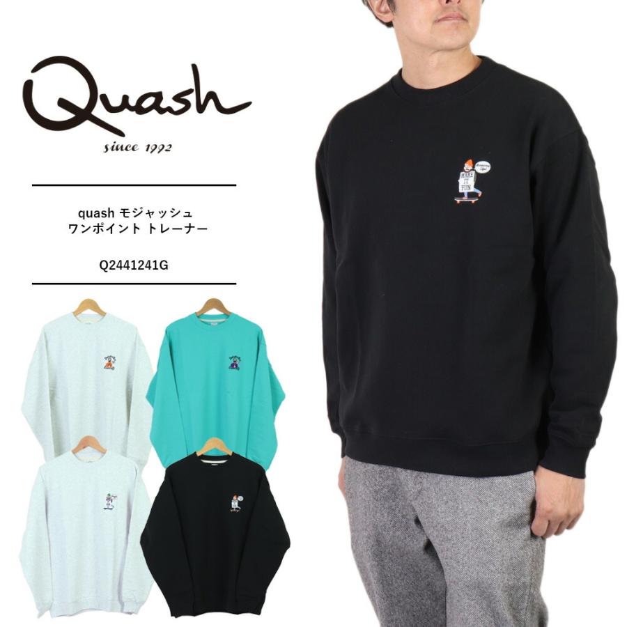 quash クアッシュ メンズ トレーナー ブランド ワンポイント quash クアッシュ メンズ トレーナー ブランド ワンポイント