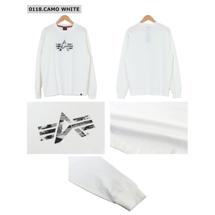 ALPHA INDUSTRIES INC(アルファ・インダストリーズ) MENS PRINT L/S T-SHIRT FLYING-A / メンズ ロゴプリント Aマーク 長袖Ｔシャツ TC1550｜bruno-regas｜04