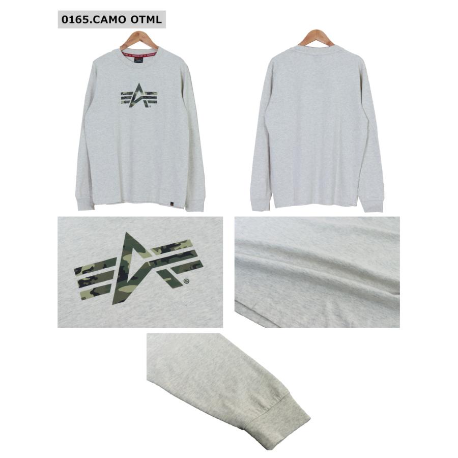 ALPHA INDUSTRIES INC(アルファ・インダストリーズ) MENS PRINT L/S T-SHIRT FLYING-A / メンズ ロゴプリント Aマーク 長袖Ｔシャツ TC1550｜bruno-regas｜06