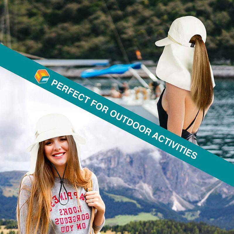 【着後レビューで 送料無料】 SUN CUBE Women Hiking Sun Hat, Fishing Summer Hat | Ladies Outdoor Saf その他帽子