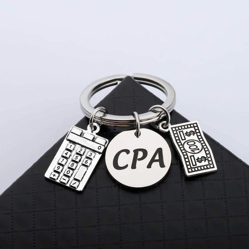 お1人様1点限り】 Certified Gifts CPA Keychain CPA Gzrlyf Public Cowork Gifts  Accountant ペンダントヘッド、チャーム - www.chemplex.co.zw