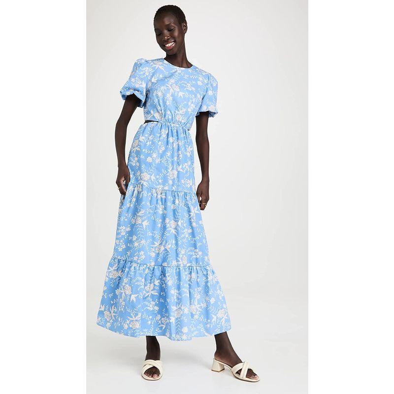 Wayf Women S Plaza Cut Upのwayf Out Maxi Dress Dress Sky Blue Cut Toile M