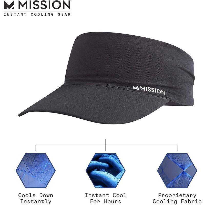 レビューを書けば送料当店負担 Visor Stretchy Cooling Mission Lightweight Bla 50 Upf Band Slip No その他財布 Www Mplrdc Org My