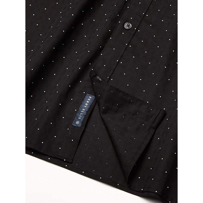 【初売り】 Button-Down Sleeve Short Dot Dobby Men's Ellis Perry Shirt, Sma Black, その他ワイシャツ