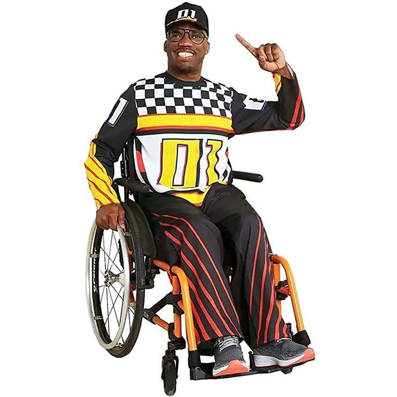 Hyde and Eek Adult Wheelchair Adaptive Race Car Halloween Costume Jump