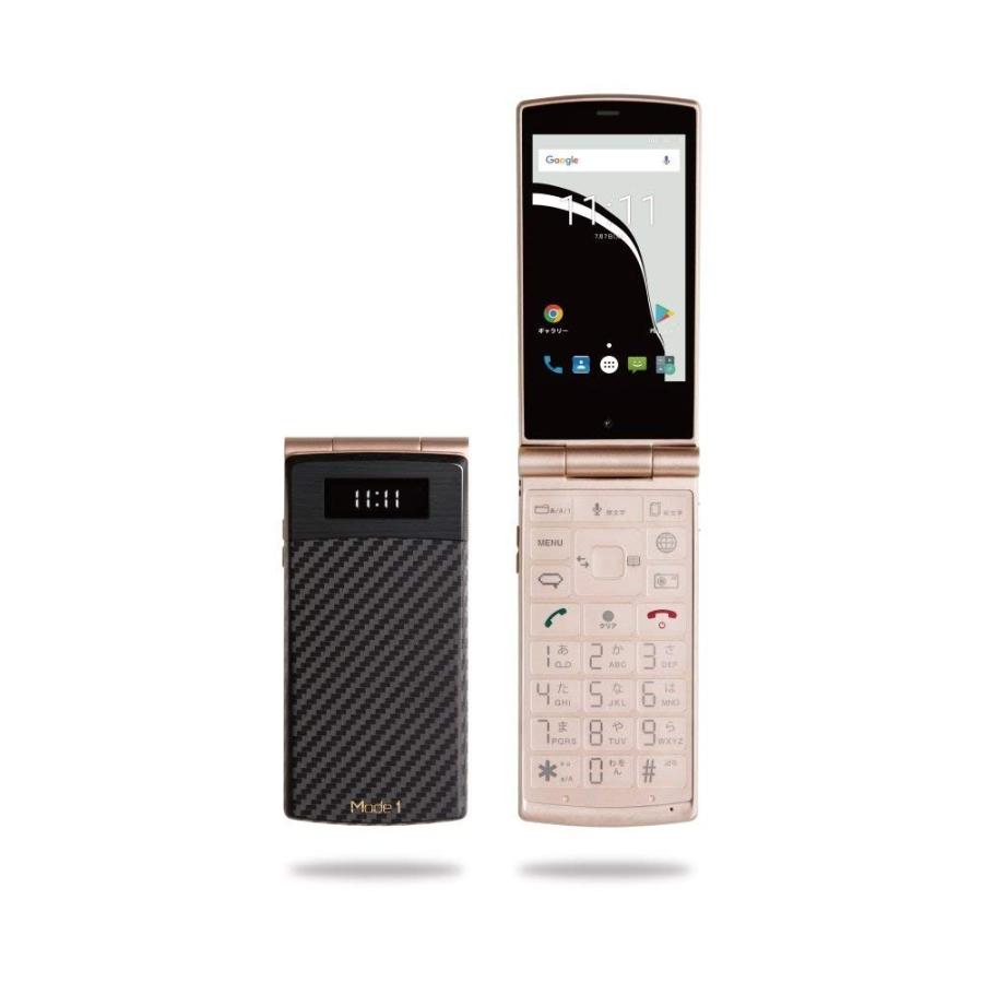 Mode1 RetroII レザー調 ブラック レトロ ガラケー SIMフリー ブラック