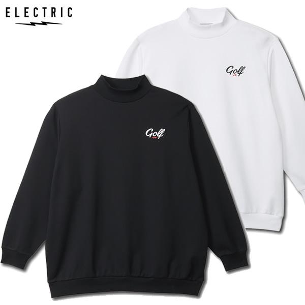 25FW ELECTRIC ゴルフ シャツ EG25FU03 ONE POINT GOLF LOGO MOCK NECK SWEAT：正規品/エレクトリック/男性用 長袖シャツ/モックネック/ゴルフ用シャツ/メンズ | ELECTRIC