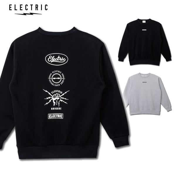 25-26 ELECTRIC クルースウェット E25FU12 LOGOS CREW : 正規品/エレクトリック/スキー/スノーボードウエア/スノボ/メンズ/トレーナー/snow | ELECTRIC
