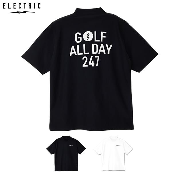 【ネコポス便】25SS ELECTRIC ゴルフ Ｔシャツ EG25ST03 GOLF ALL DAY DRY MOCK NECK S/S TEE： 正規品/エレクトリック/メンズ/半袖/ゴルフウエア/snow | ELECTRIC
