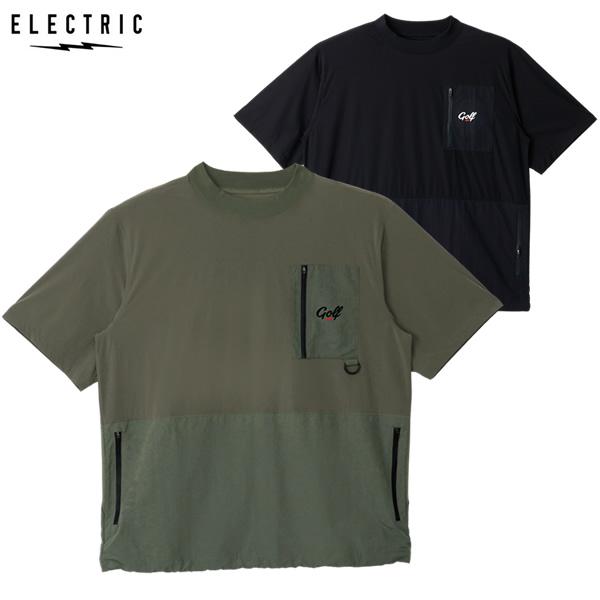 【ネコポス便】26SS ELECTRIC ゴルフ シャツ EG26ST03 GOLF LOGO MOCK NECK NYLON CARGO POCKET：正規品/エレクトリック/メンズ/半袖/男性用/父の日 | ELECTRIC