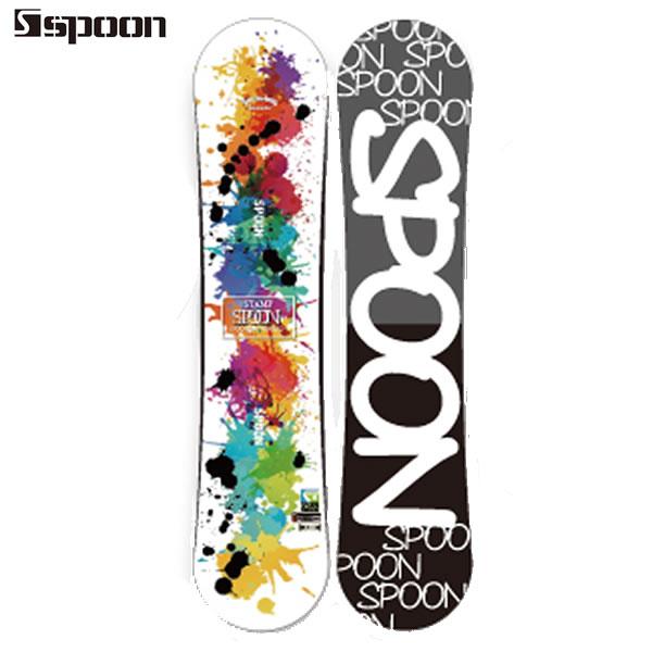 スノーボード板セット子供用 25-26 子供用 SPOON スノーボード STAMP 正規品/ジュニア/キッズ
