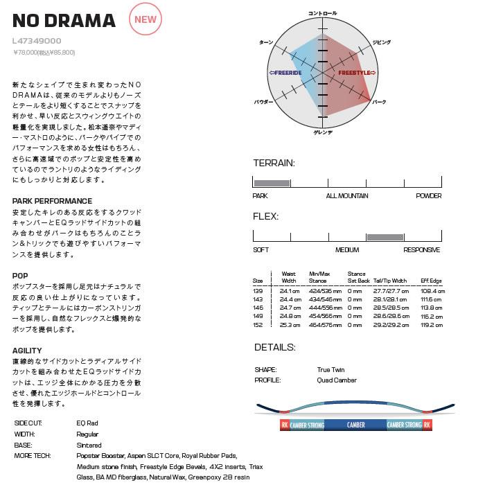 23-24 レディース SALOMON スノーボード NO DRAMA L47349000：正規品/サロモン/スノボ/板/snow｜brv-2nd-brand｜02