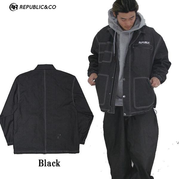 IND/XLサイズのみ 23-24 REPUBLIC&CO ジャケット HUNTAING DENIM COAT