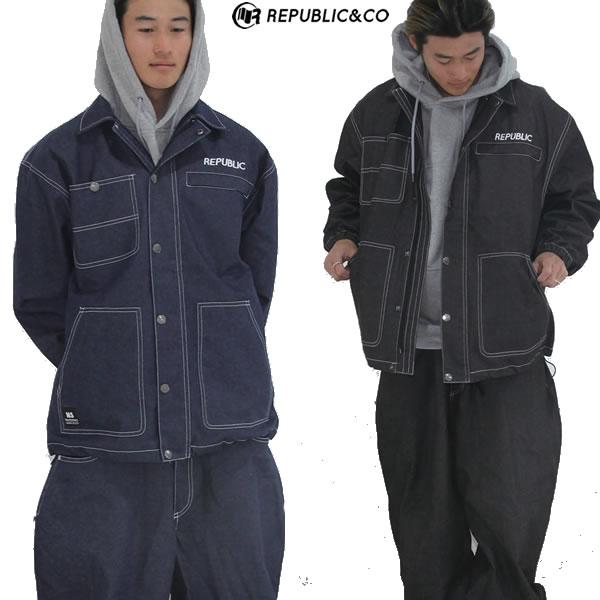 IND/XLサイズのみ 23-24 REPUBLIC&CO ジャケット HUNTAING DENIM COAT