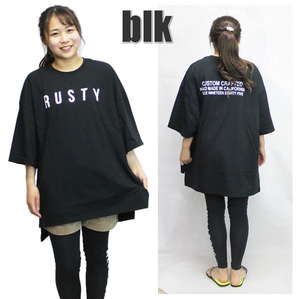 送料込 【ゆうパケット】21SS レディース RUSTY Tシャツ 921-507: 正規品/ラスティー/921507/チュニック/半袖/surf｜brv-2nd-brand｜03