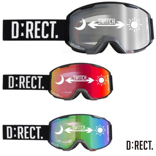 D:RECT スノーゴーグル　スノボーゴーグル　ケーキ付き 25-26 D:RECTスノーゴーグル BUGGY 2 調光レンズ DN14: 正規品