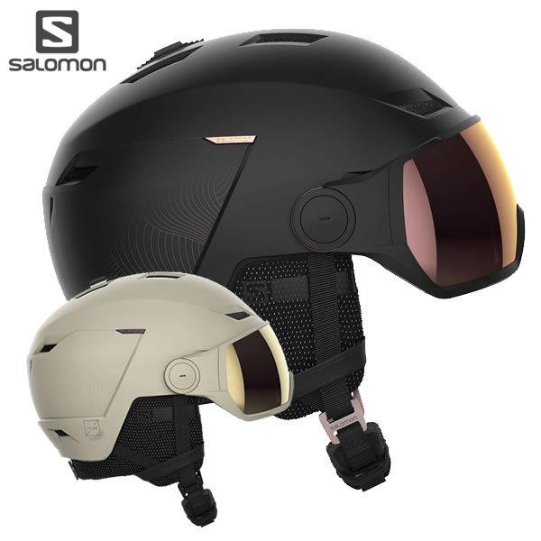 21-22 レディース SALOMON 流行のアイテム ヘルメット ICON LT VISOR SIGMA: 正規品 スキー アイコンバイザー サロモン スノーボード snow 本日の目玉 HELMET