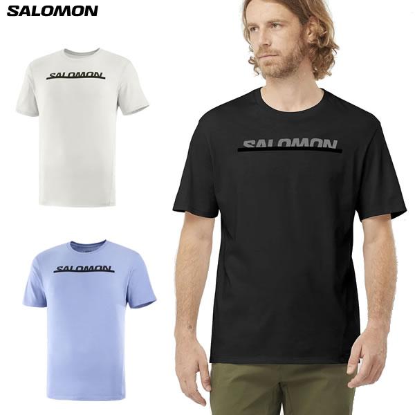 English/XLサイズのみ 送料込【ゆうパケット】23SS SALOMON Tシャツ ESSENTIAL: 正規品/サロモン/メンズ/半袖/アウトドア/半袖T/メンズTシャツ/outdoor | SALOMON | 01
