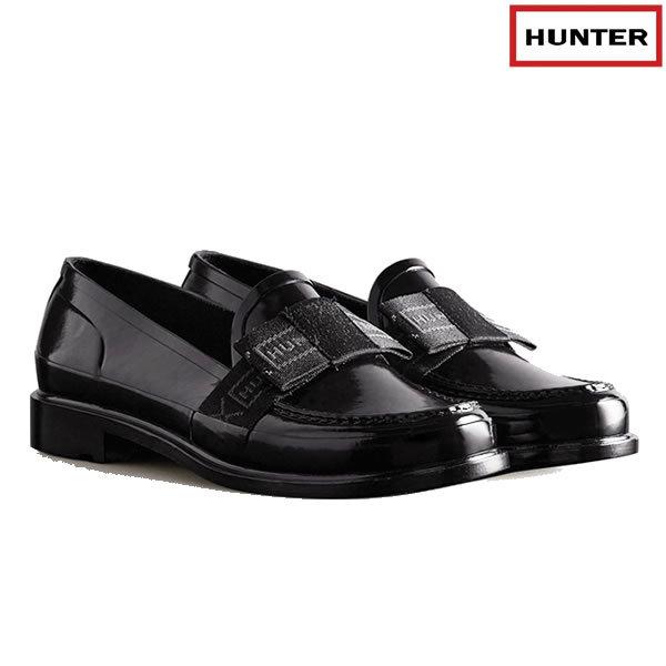 レディース HUNTER レインシューズ Refined Slim Fit Bow Gloss Penny Loafers wff1096rgl: 正規品/ハンター/靴 :6622wff1096rgl:セカンドブランド