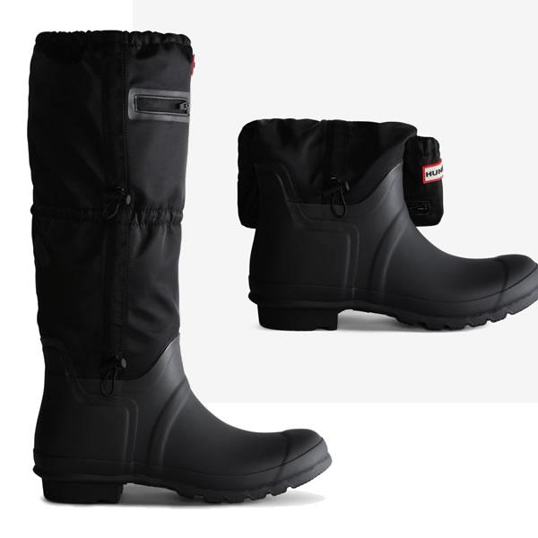 HUNTER 29cmあり 折りたたみ可 メンズレインブーツ Travel Tall HUNTER 29cmあり 折りたたみ可 メンズレインブーツ Travel Tall