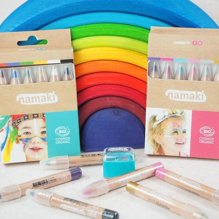 namaki ナマキ フェイスペイント ペンシル 6カラー 選べる6色 フェイスペイント キッズ オーガニック ハロウィン サッカー観戦 しい クレヨン |  | 17