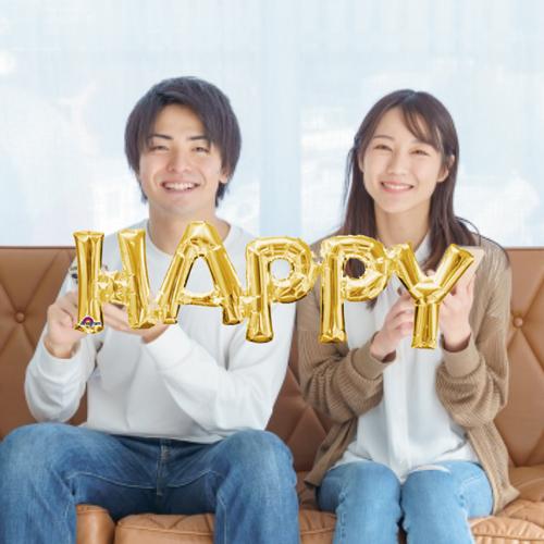 レターバルーン 結婚式 ゴールド　HAPPY｜bs-olive｜04