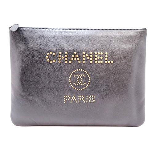 CHANEL ゴールド クラッチバッグ CHANEL シャネル マトラッセ チェーンクラッチ クラッチバッグ