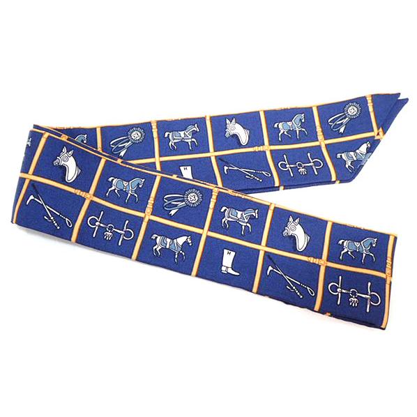 HERMES ツイリー 羽根プリント HERMES ツイリー 羽根プリント