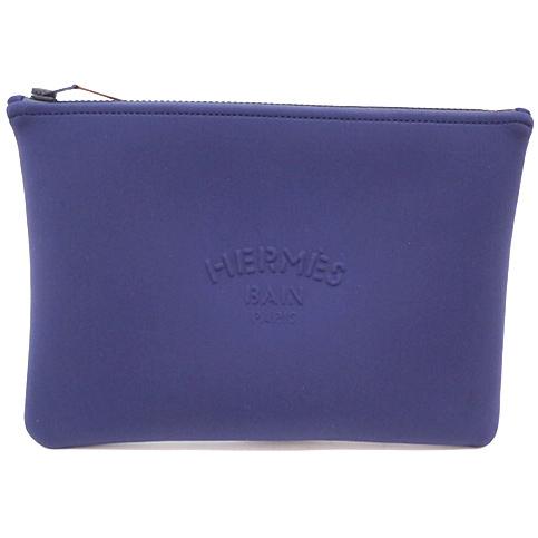 HERMES エルメス ネオバン MM BLUE MARINE ブラック金具