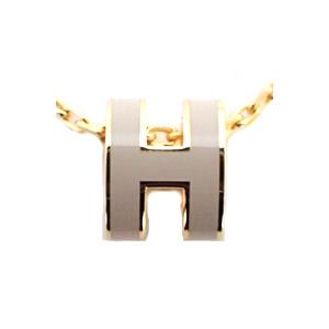 HERMES（エルメス） ミニポップHネックレス ゴールドプレーテッド